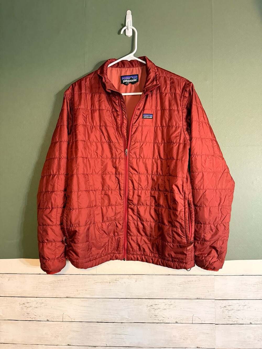 Patagonia Kids Boys Nano Puff Jacket Quilted Red Size XXL 16-18